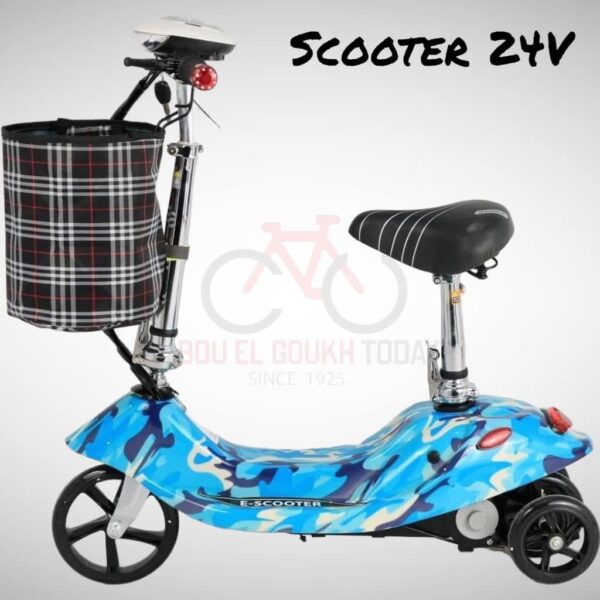 ⁦Electric scooter with chair and Flashlight 24V⁩ - الصورة ⁦3⁩